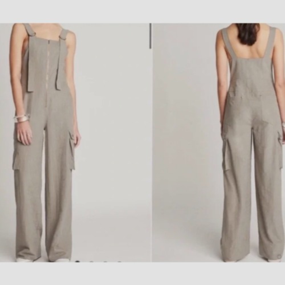 CHOOSY- Piece of Cake Overall‎ Pant Jumpsuit olive Green M New